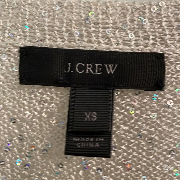J Crew sparkly V-neck sheer knit sweater XS - Picture 8 of 16